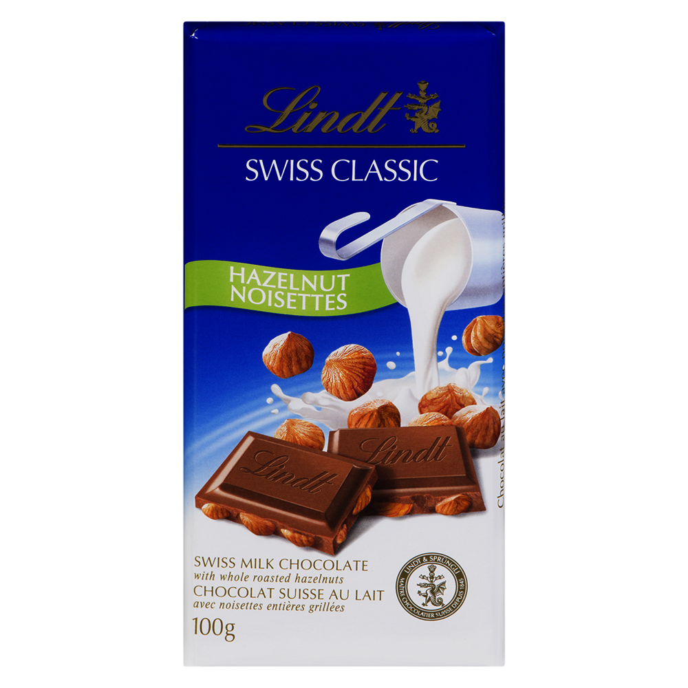 LINDT Swiss Classic Hazelnut | Confectionary-Chocolate - Family Bars