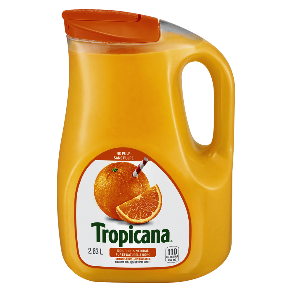 Tropicana Orange Juice Without Pulp Juice Refrig Chilled Juice Orange