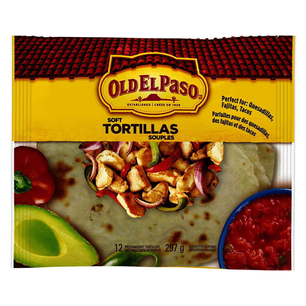 OLD El Paso Soft Tortilla Medium | Mexican Food-Dinner Kits