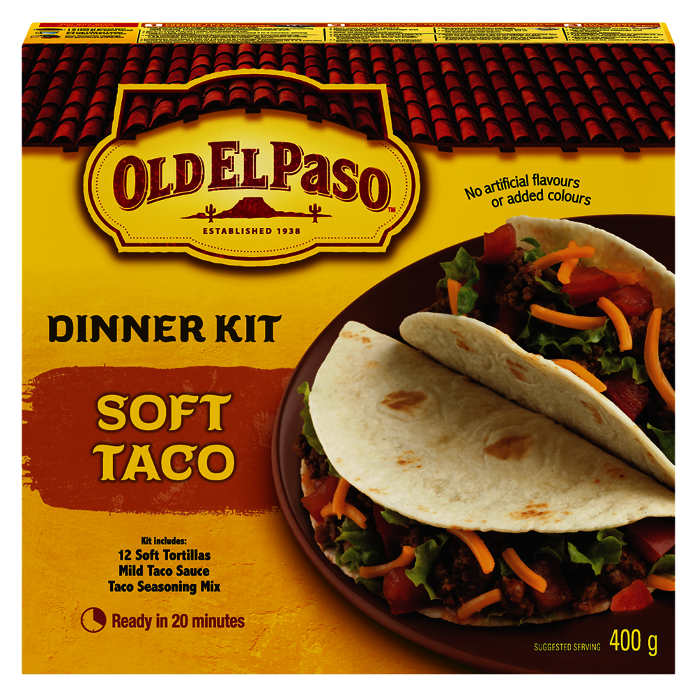 Old El Paso Soft Taco Dinner Kit | Mexican Food-Dinner Kits