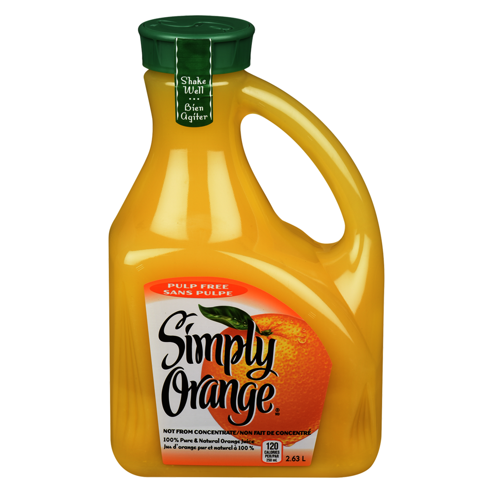 Minute Maid Simply Orange Juice Without Pulp Juice Refrig Chilled Juice Orange