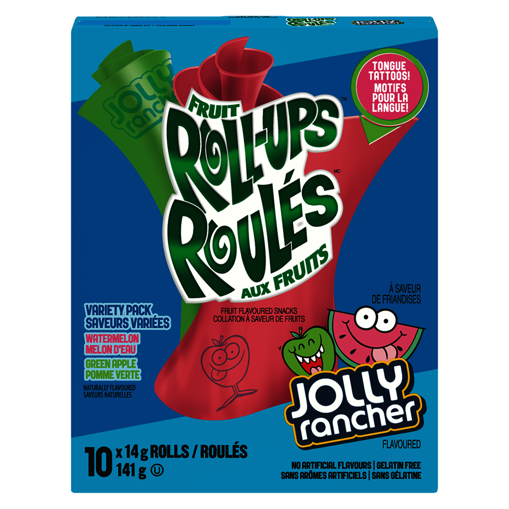 Betty Crocker Fruit Roll-Ups Jolly Rancher Variety Pack | Nutritional  Portable Food-Fruit Snacks