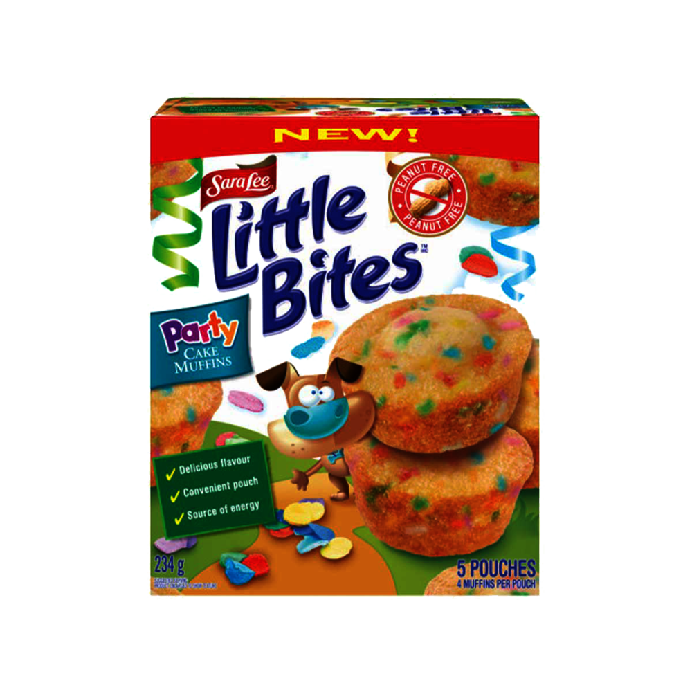 little bites party cake muffins calories
