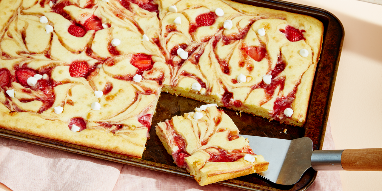 Strawberry Sheet-Pan Pancakes